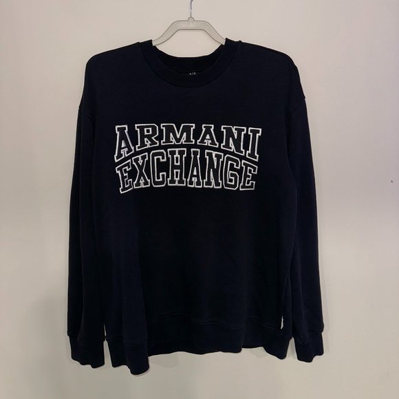 Armani Exchange Black Crewneck Size XL - Picture 1 of 3